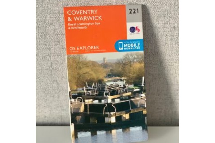 Coventry Warwick Leamington Spa OS Map