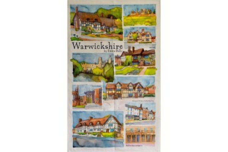 Emma Ball Warwickshire Tea Towel