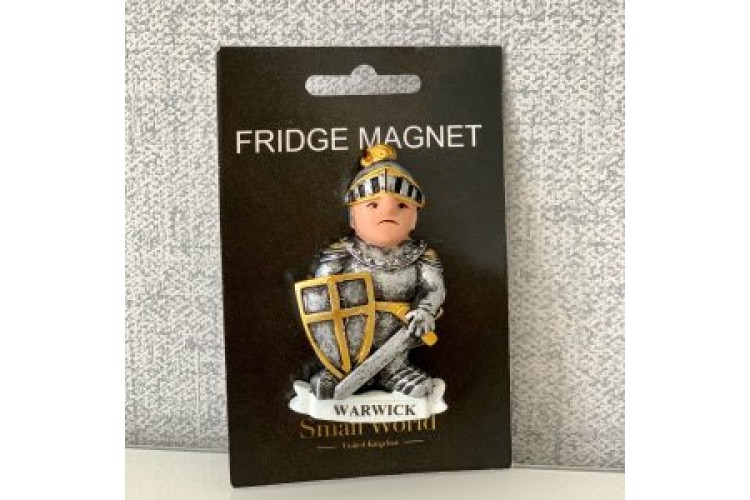 Warwick Knight with Sword & Shield Fridge Magnet