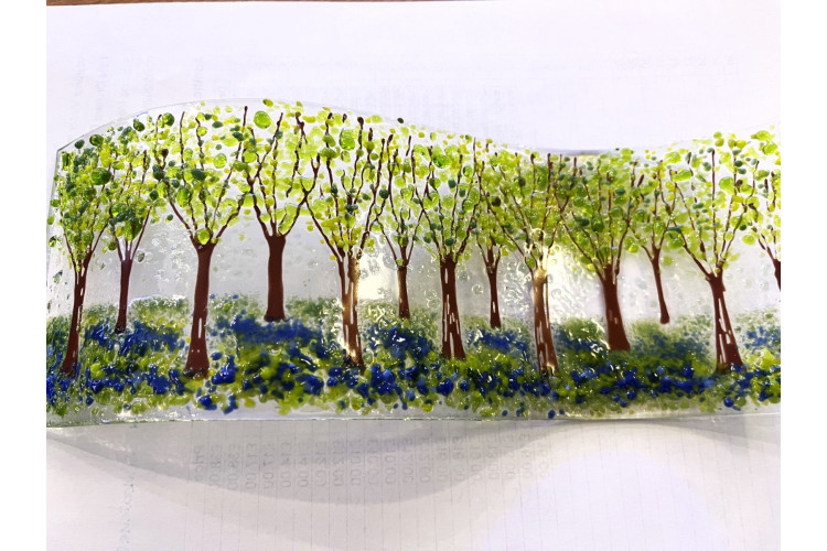 Little Orchard Glass Bluebell Woods Wave