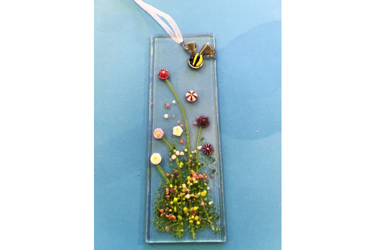 Little Orchard Glass Murrine Bright Bee Suncatcher