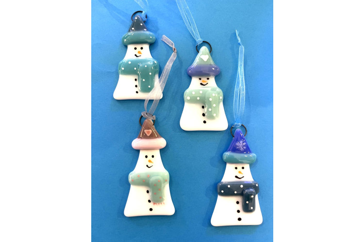 Little Orchard Glass Snowman