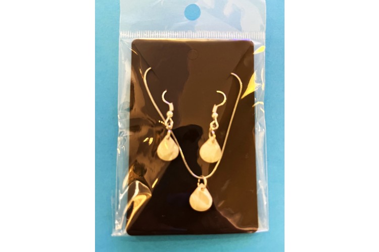 Orange You Cute Design Necklace & Earrings Set
