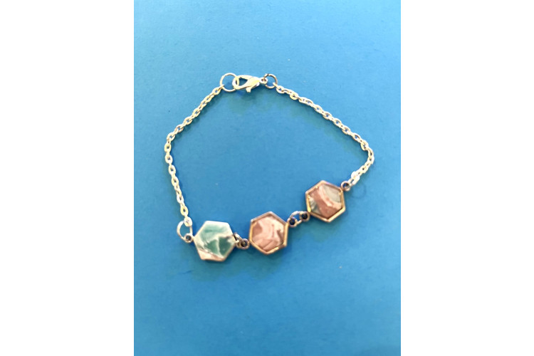 Orange You Cute Design Pinks & Greens Bracelet
