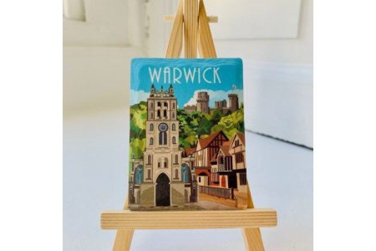 Warwick Retro Portrait Fridge Magnet