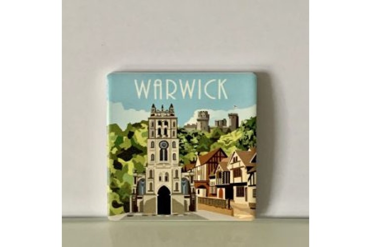 Warwick Retro Square Fridge Magnet