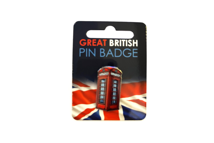 Telephone Box Metal Pin Badge