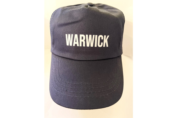Warwick Baseball Cap Navy with adjustable head size