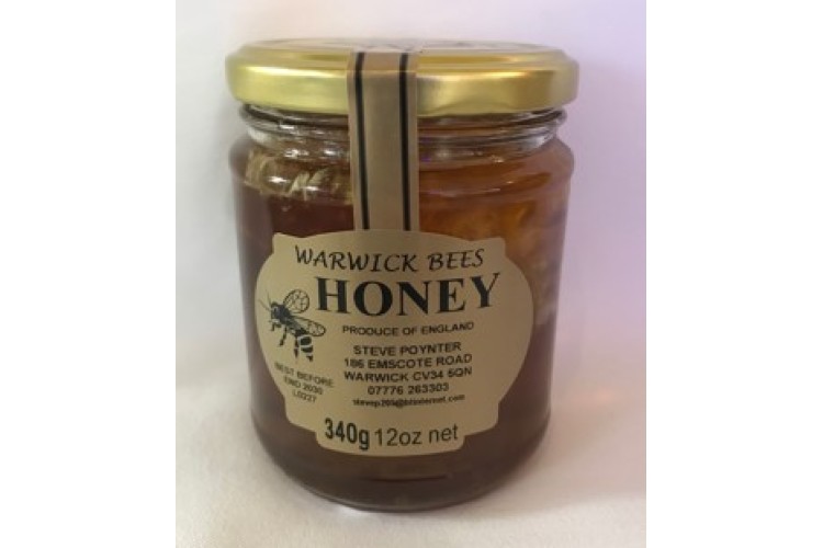 Warwick Bees Honey with Honeycomb 12oz