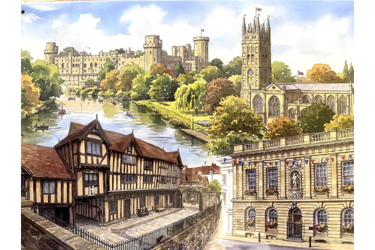 Warwick Scenes Metal Wall Plaque