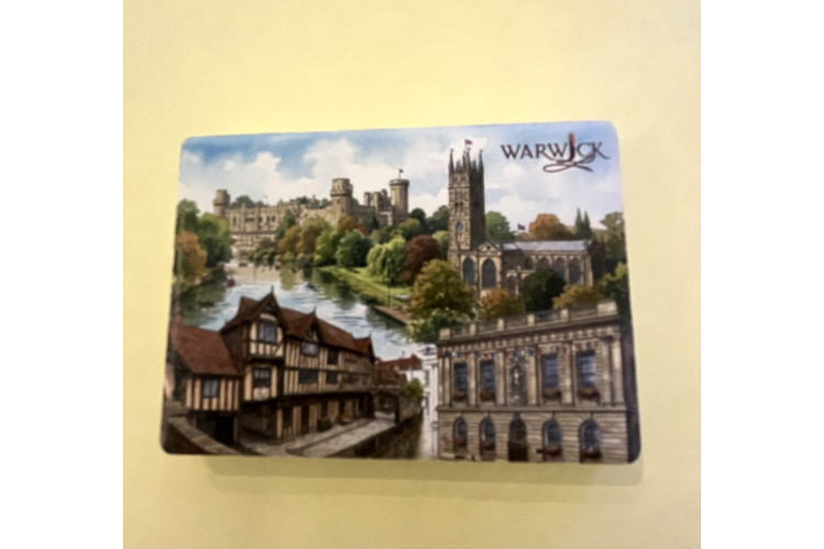 Warwick Scenes Ceramic Fridge Magnet