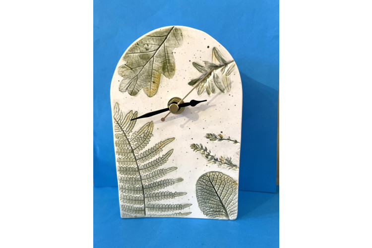 White Willow Art Clock