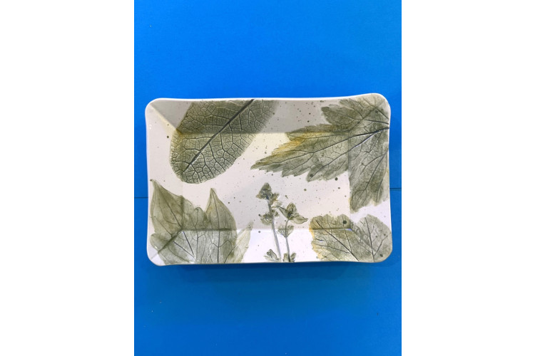 White Willow Art Oblong Small Dish